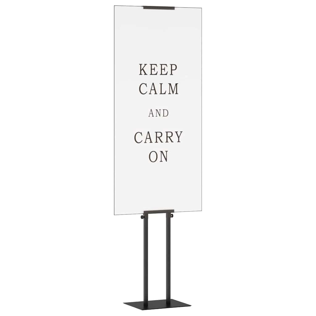 vidaXL Stoiska na targi Czarny 30 x 23,5 x 210 cm Stal