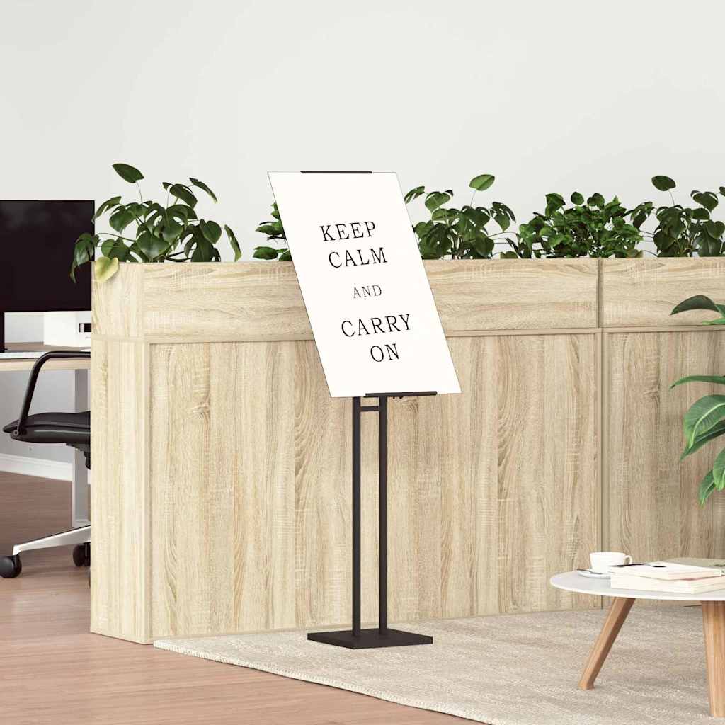 vidaXL Stoiska na targi Czarny 26,5 x 26,5 x 150 cm Stal