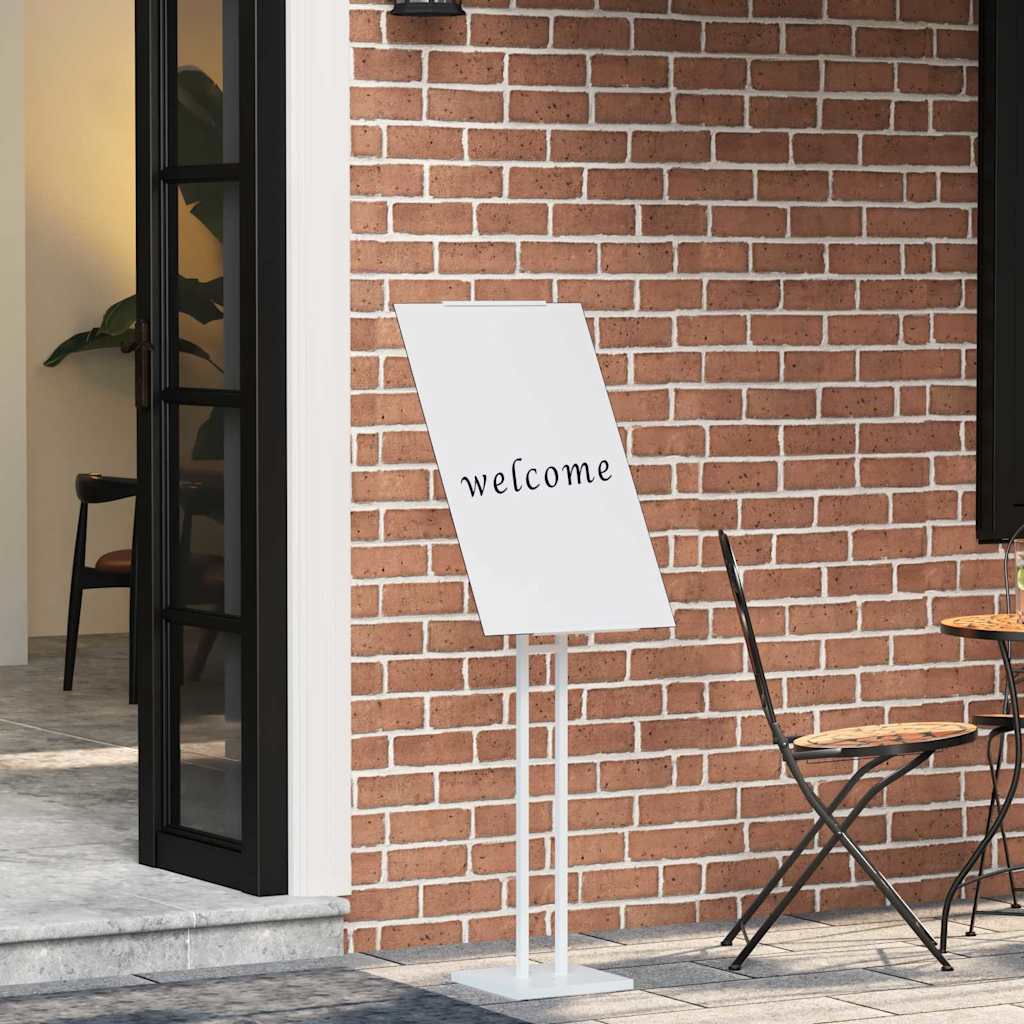 vidaXL Stoiska na targi Biały 26,5 x 26,5 x 150 cm Stal