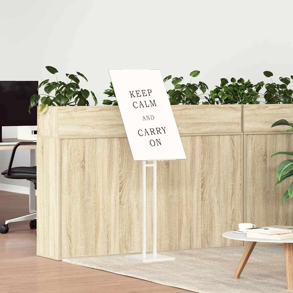 vidaXL Stoiska na targi Biały 26,5 x 26,5 x 150 cm Stal