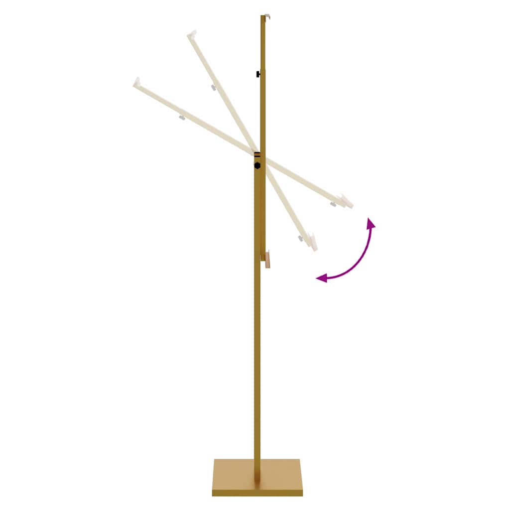 vidaXL Stoiska na targi złoty 26,5 x 26,5 x 150 cm Stal