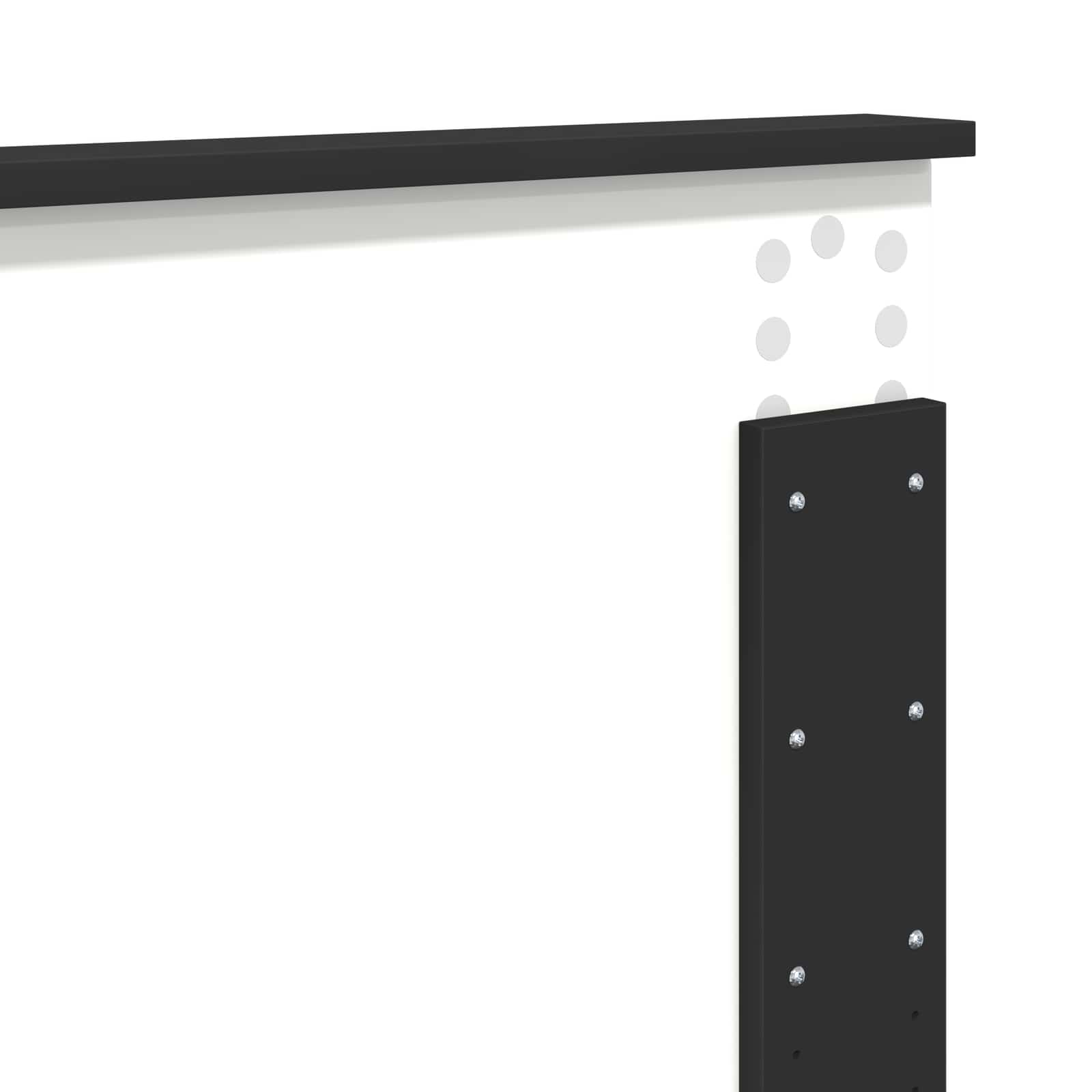 vidaXL Ramka łóżka Czarny 180 x 200 cm Materiał drewnopochodny
