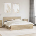 vidaXL Ramka łóżka Sonoma 180 x 200 cm Materiał drewnopochodny