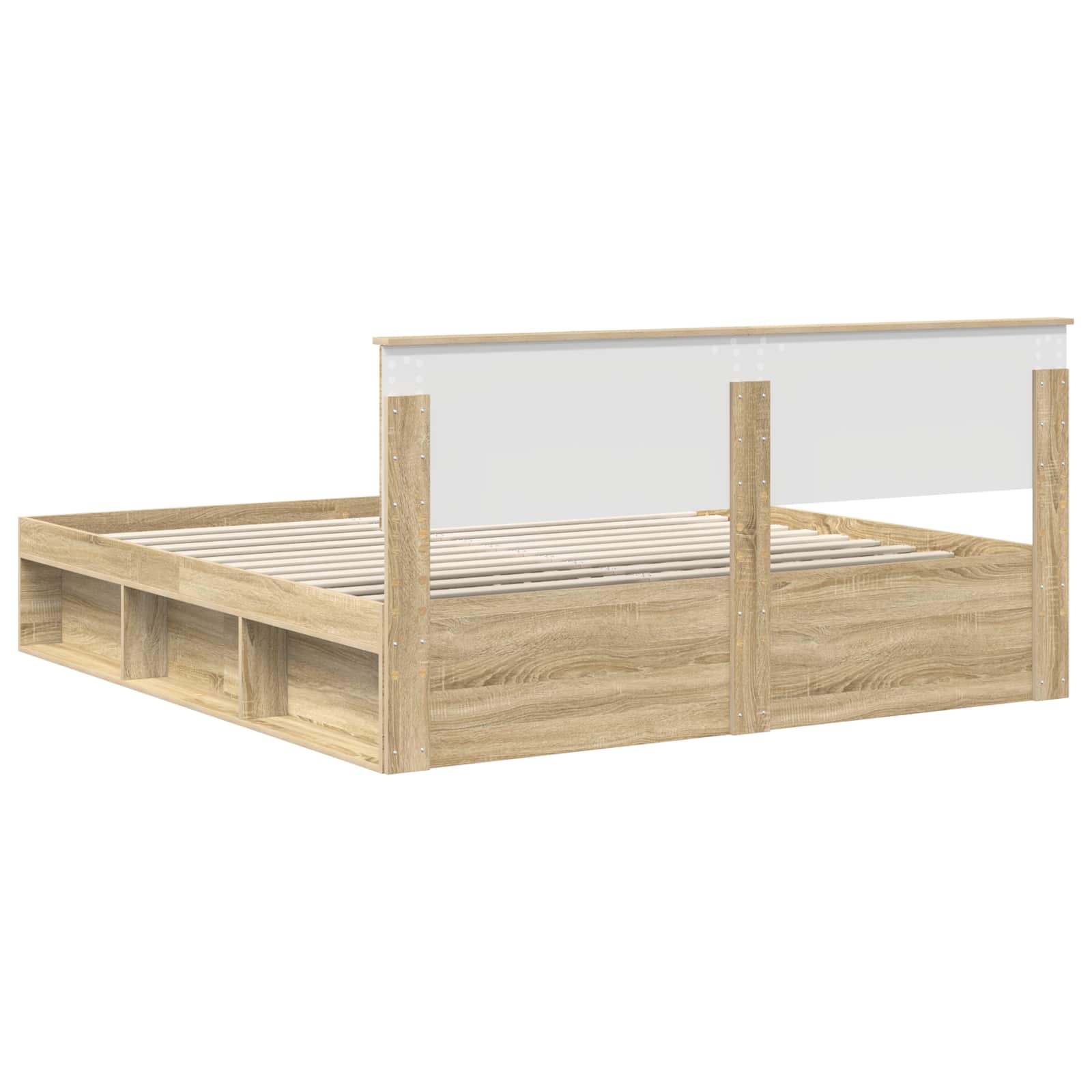vidaXL Ramka łóżka Sonoma 180 x 200 cm Materiał drewnopochodny