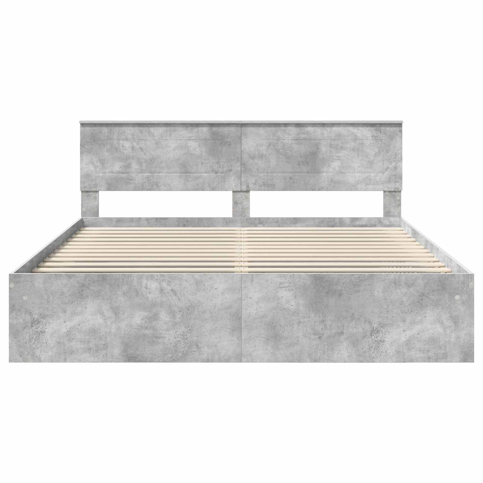 vidaXL Ramka łóżka Betonowy 180 x 200 cm Materiał drewnopochodny
