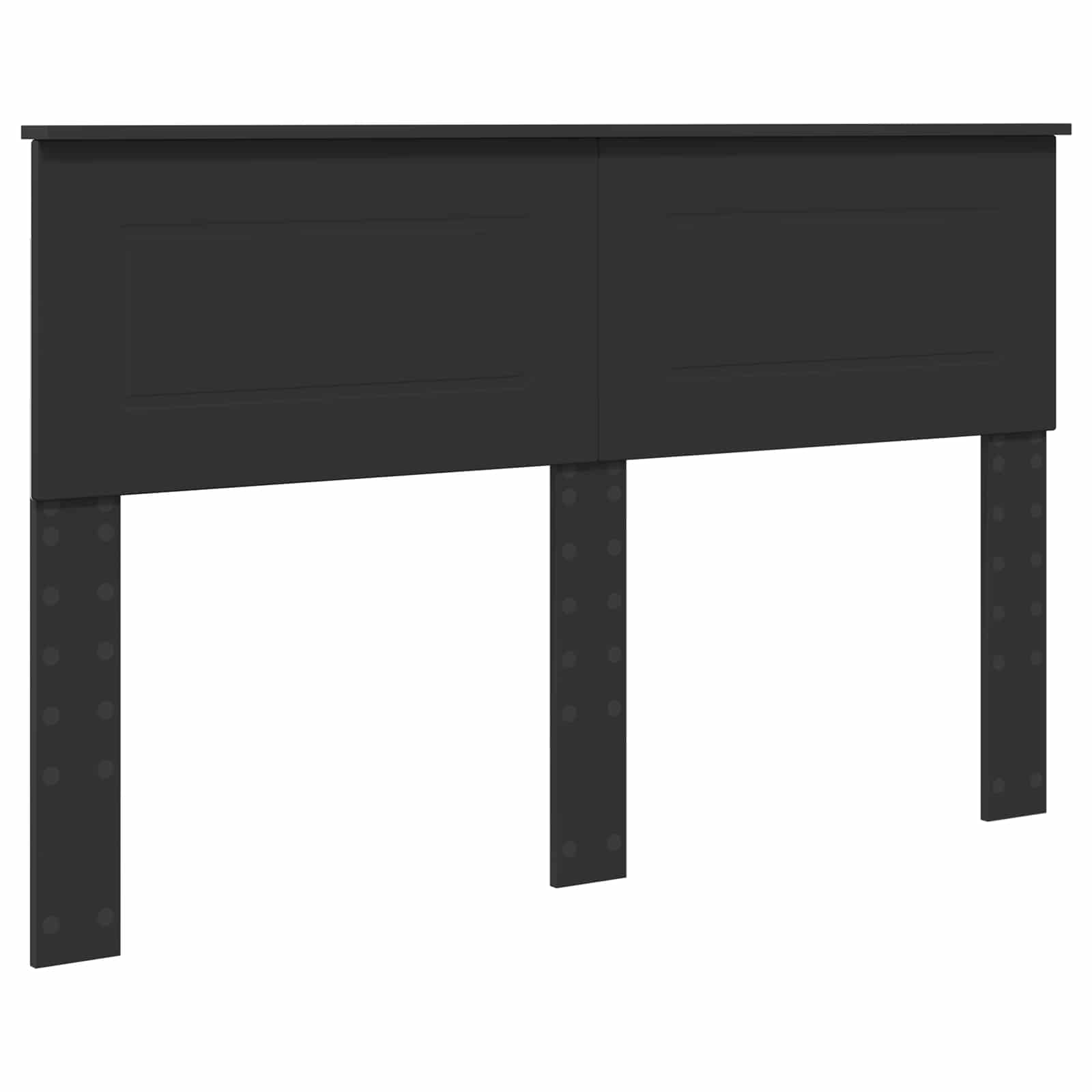 vidaXL Ramka łóżka Czarny 150 x 200 cm Materiał drewnopochodny