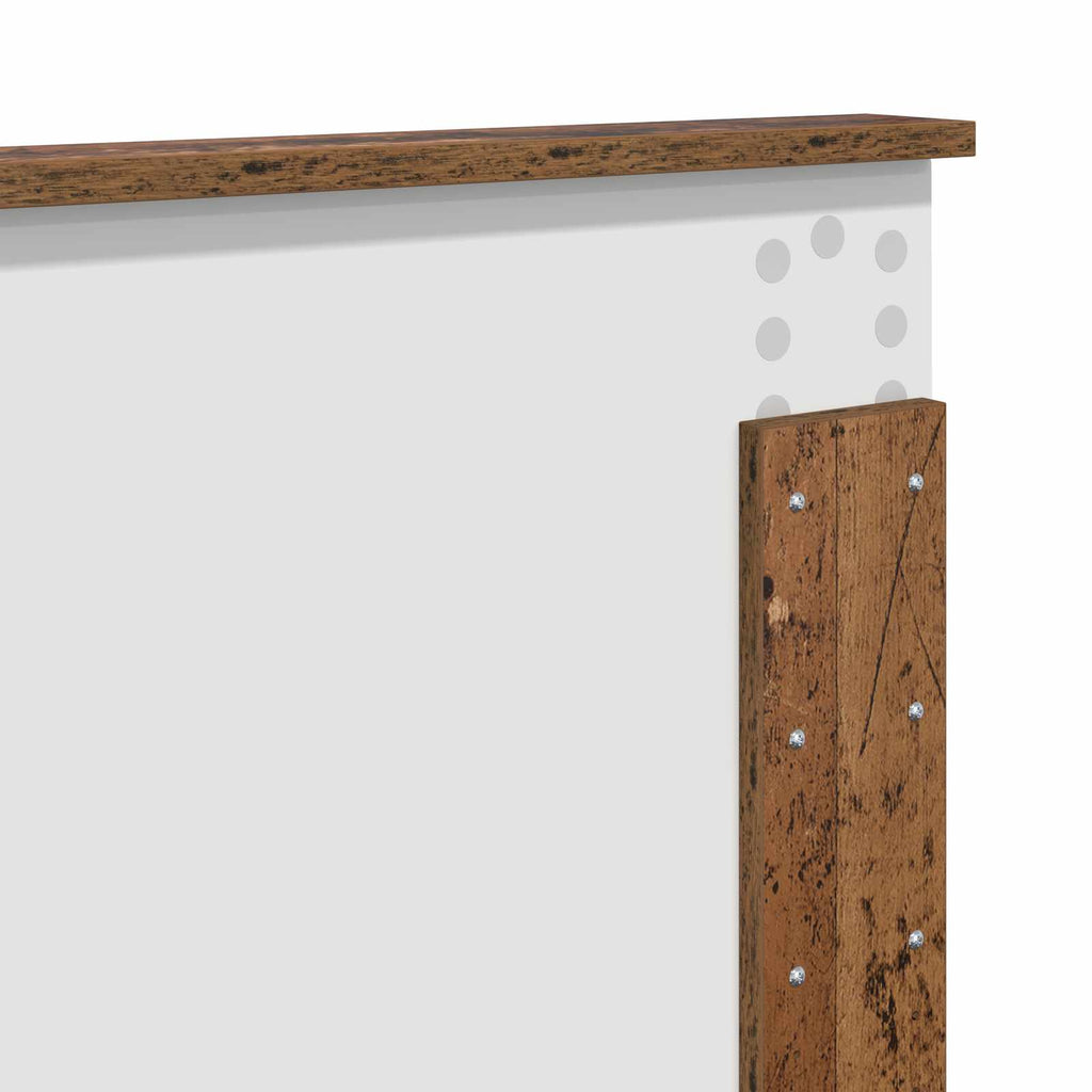 vidaXL Ramka łóżka Stare drewno 150 x 200 cm Materiał drewnopochodny