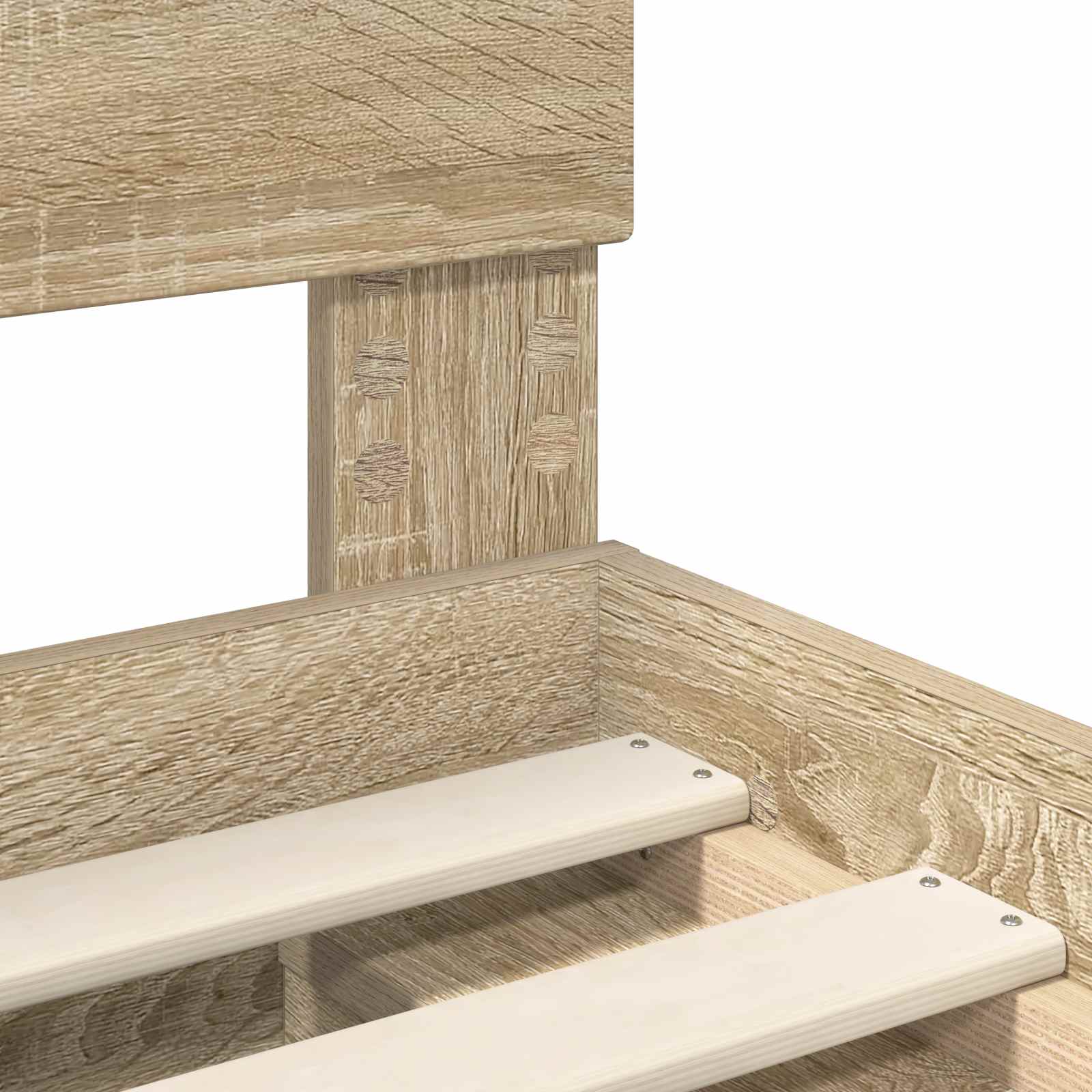 vidaXL Ramka łóżka Sonoma 140 x 190 cm Materiał drewnopochodny