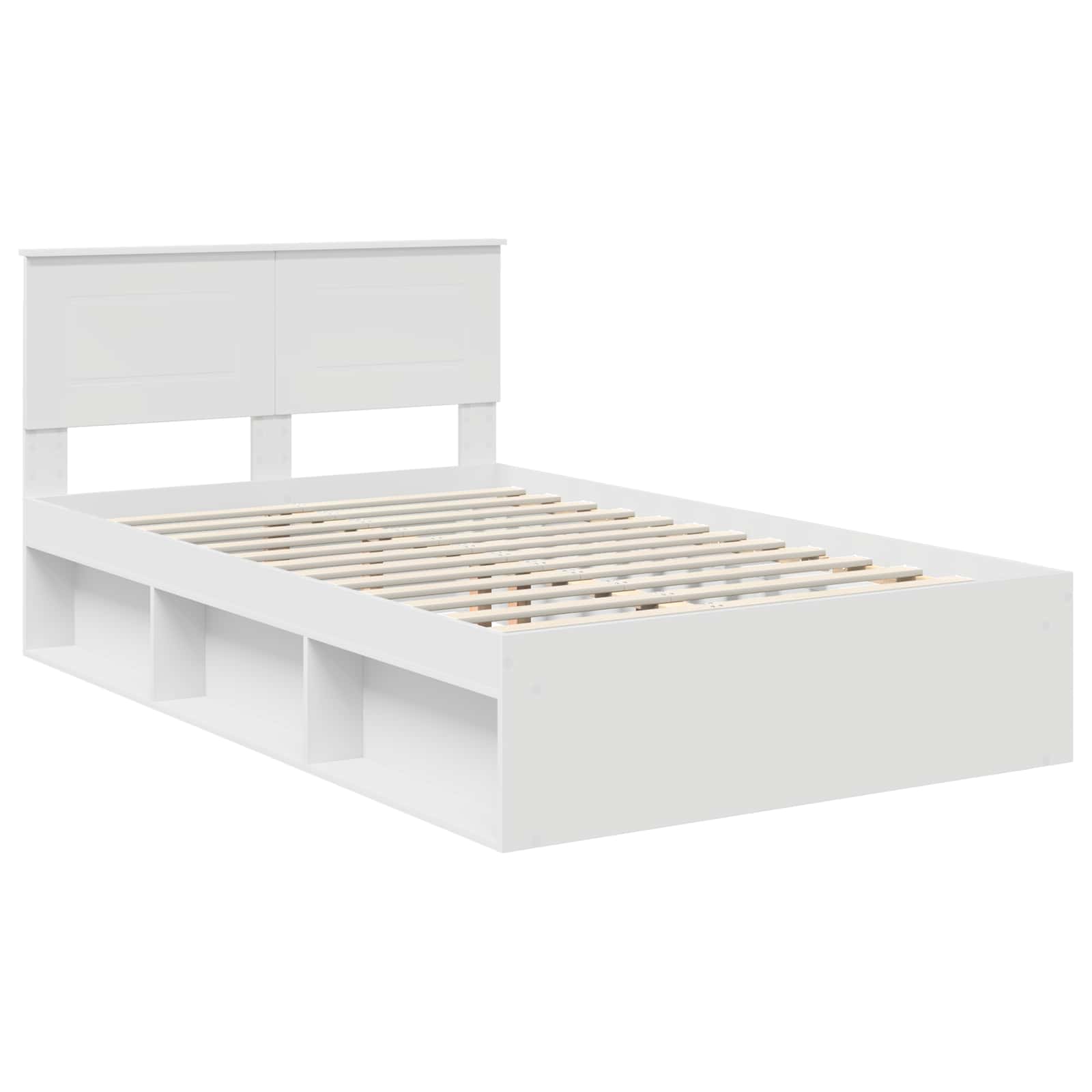 vidaXL Ramka łóżka Biały 120 x 200 cm Materiał drewnopochodny