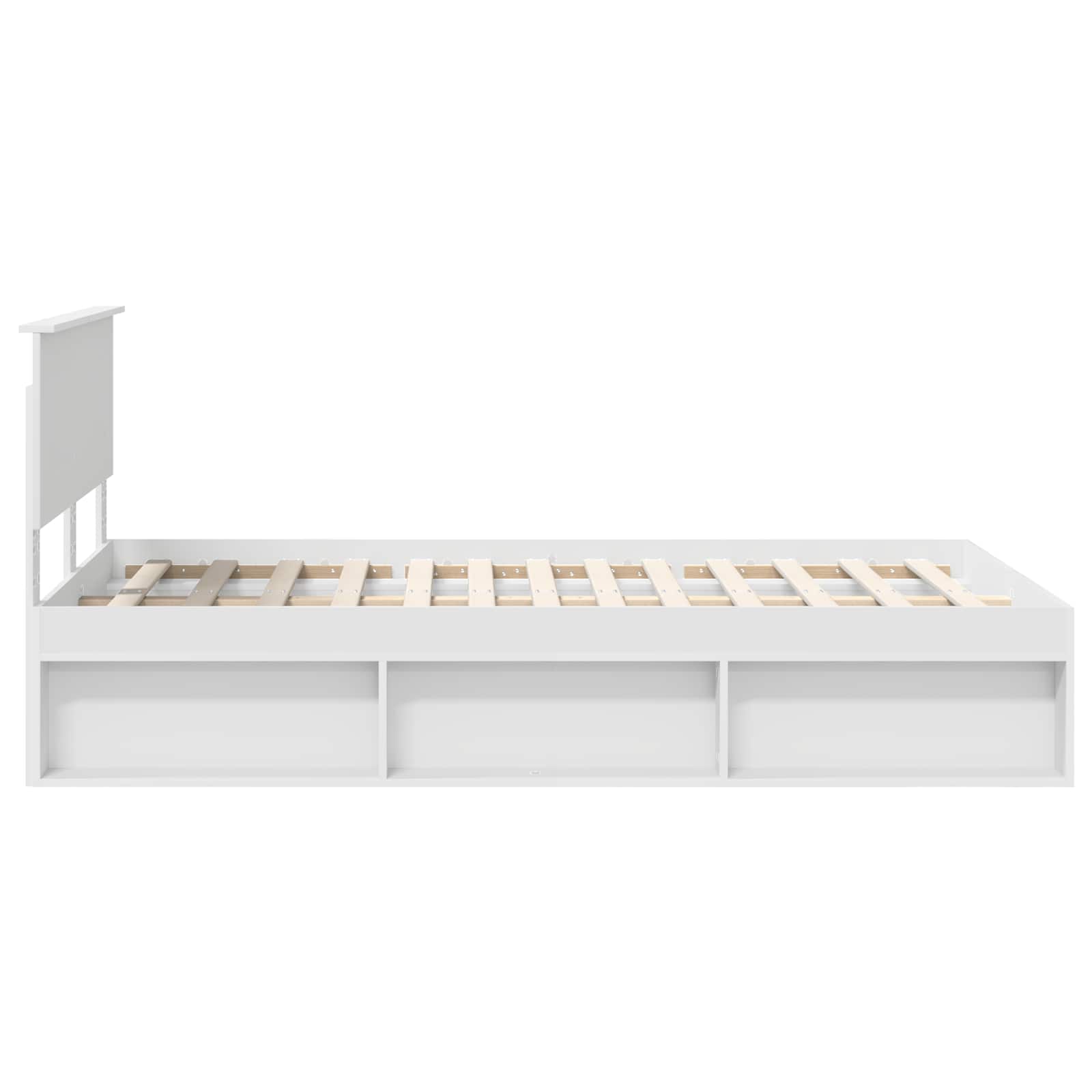 vidaXL Ramka łóżka Biały 120 x 200 cm Materiał drewnopochodny