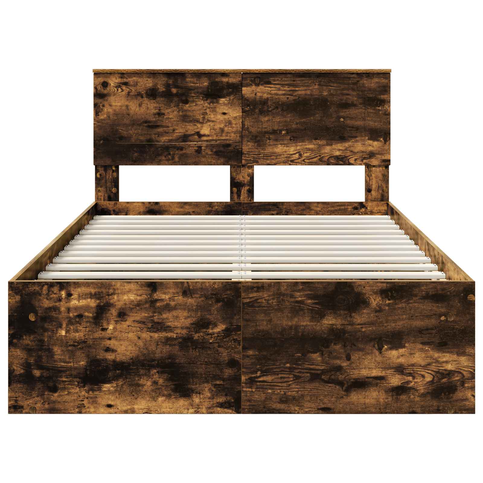 vidaXL Ramka łóżka Dąb wędzony 120 x 200 cm Materiał drewnopochodny