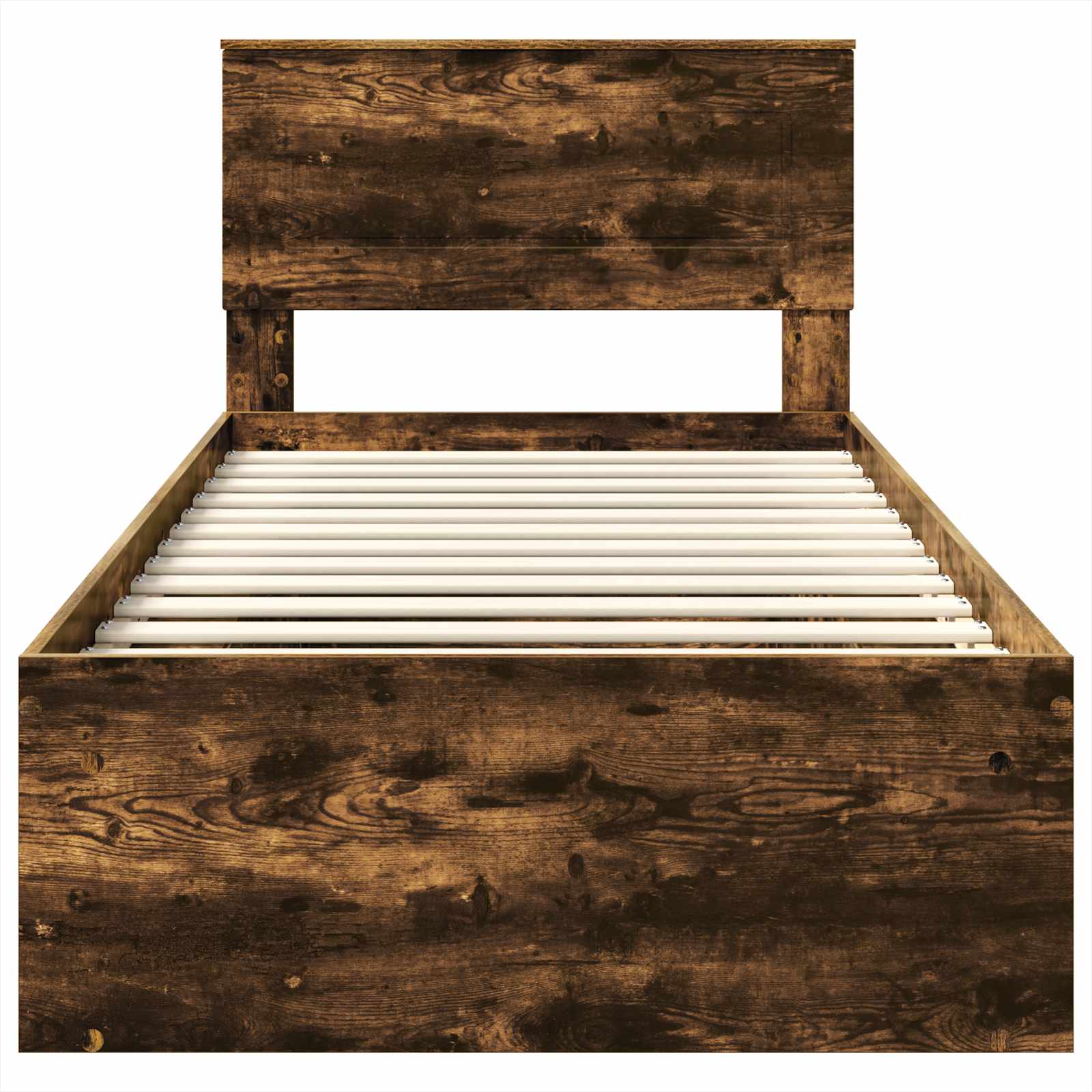 vidaXL Ramka łóżka Dąb wędzony 90 x 200 cm Materiał drewnopochodny