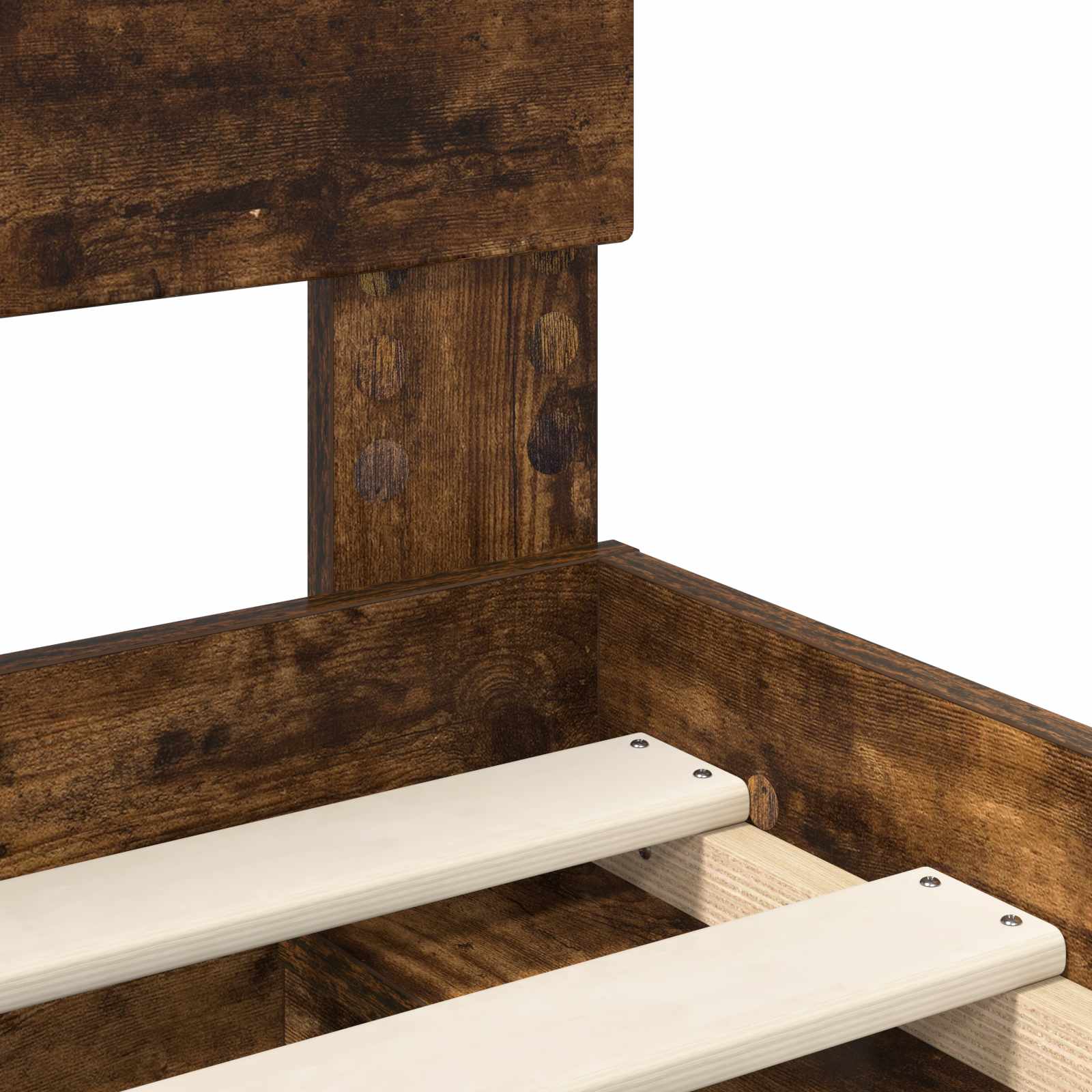 vidaXL Ramka łóżka Dąb wędzony 75 x 190 cm Materiał drewnopochodny