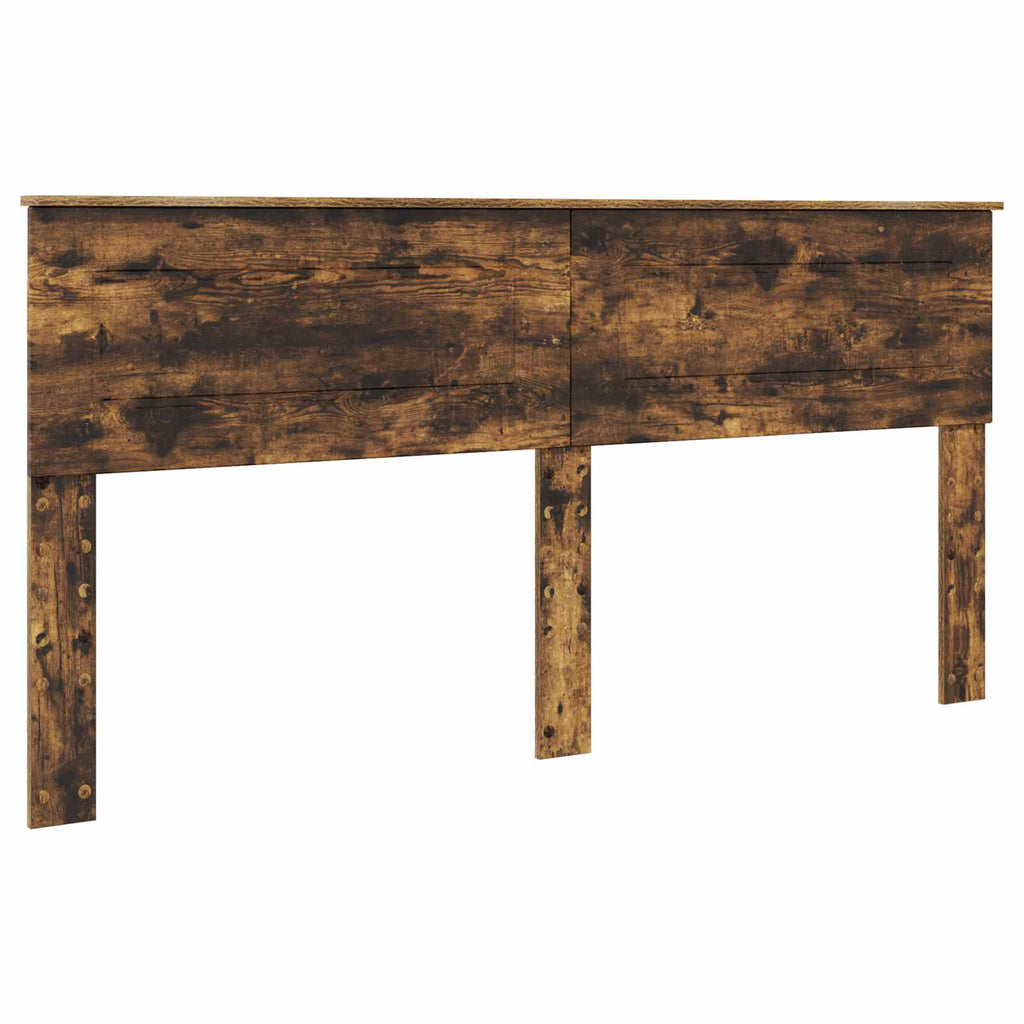 vidaXL Ramka łóżka Dąb wędzony 200 x 200 cm Materiał drewnopochodny
