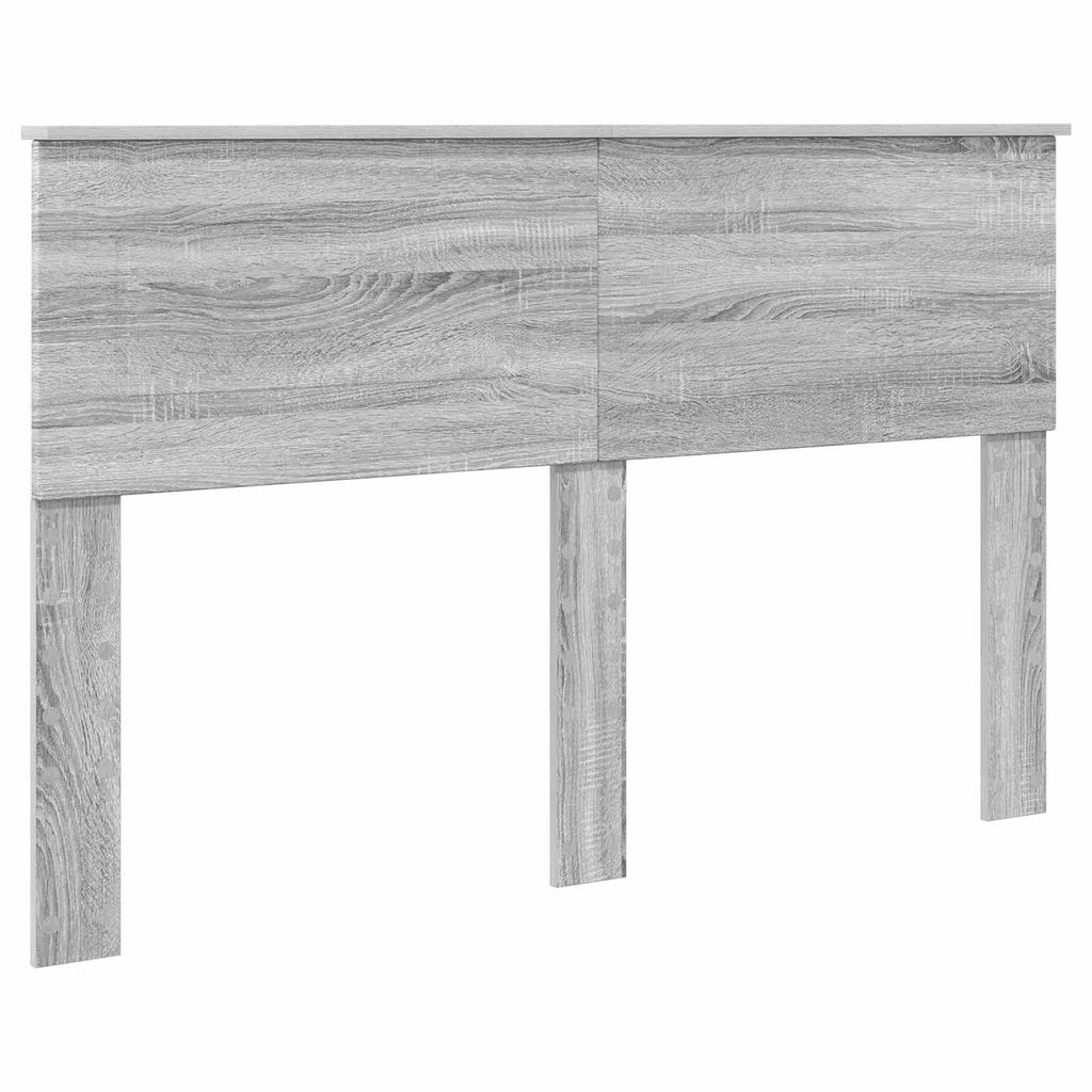 vidaXL Ramka łóżka Szary Sonoma 150 x 200 cm Materiał drewnopochodny
