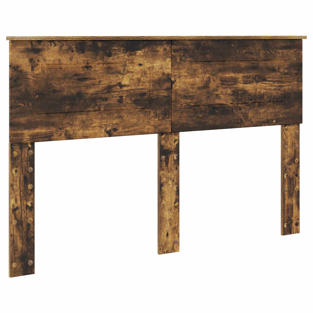 vidaXL Ramka łóżka Dąb wędzony 140 x 200 cm Materiał drewnopochodny