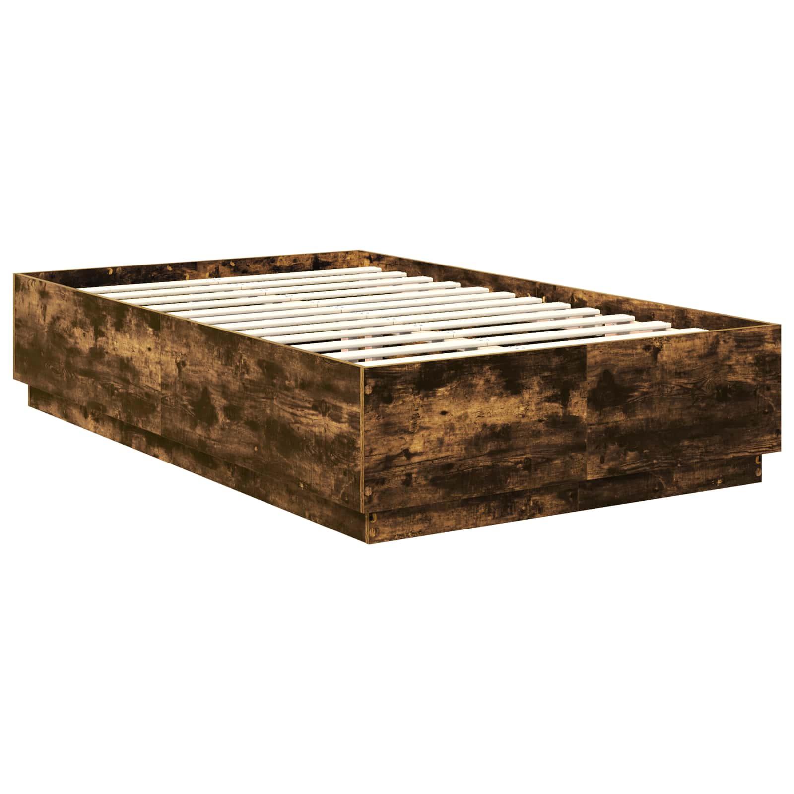 vidaXL Ramka łóżka Dąb wędzony 120 x 200 cm Materiał drewnopochodny