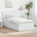 vidaXL Ramka łóżka Biały 70 x 190 cm Materiał drewnopochodny
