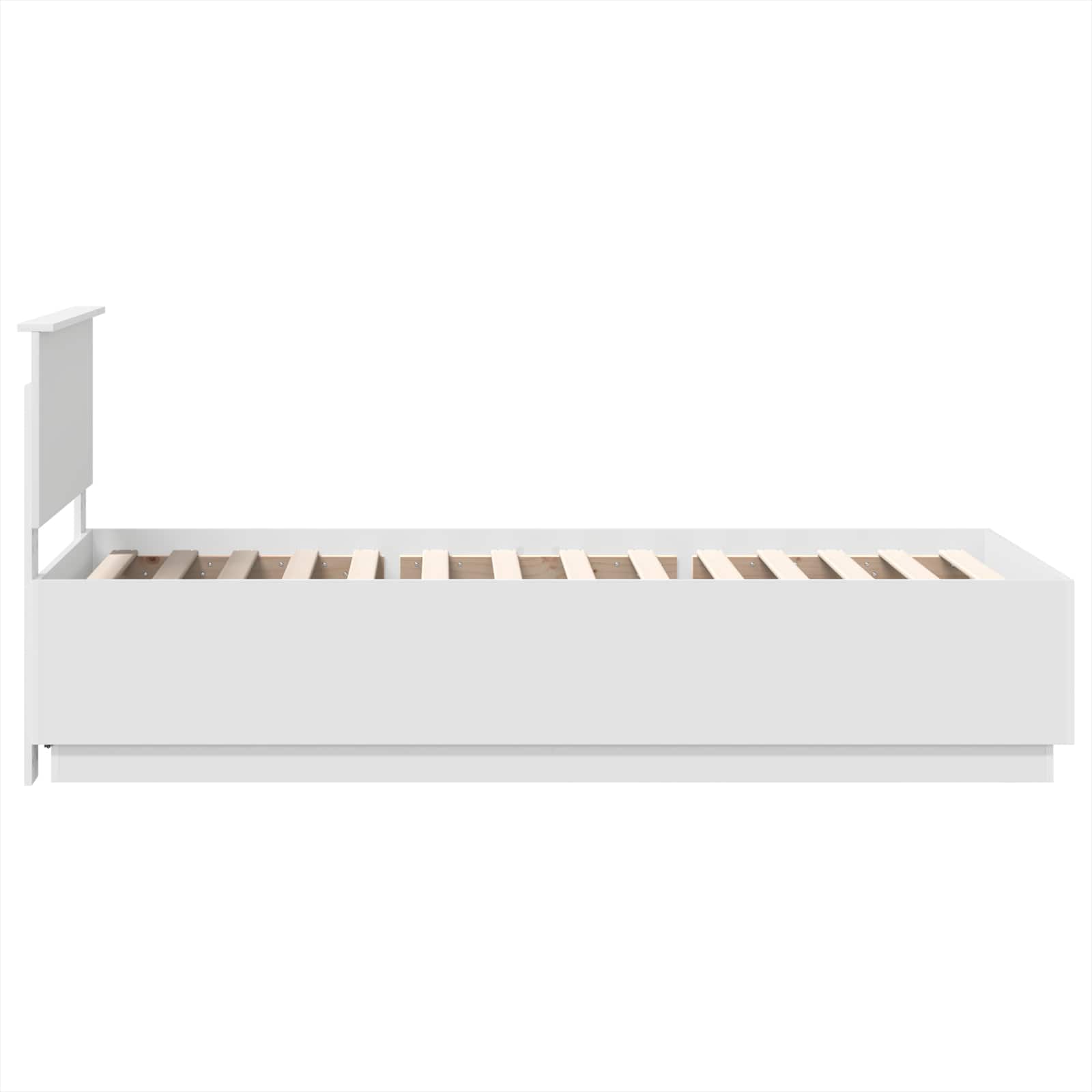 vidaXL Ramka łóżka Biały 70 x 190 cm Materiał drewnopochodny