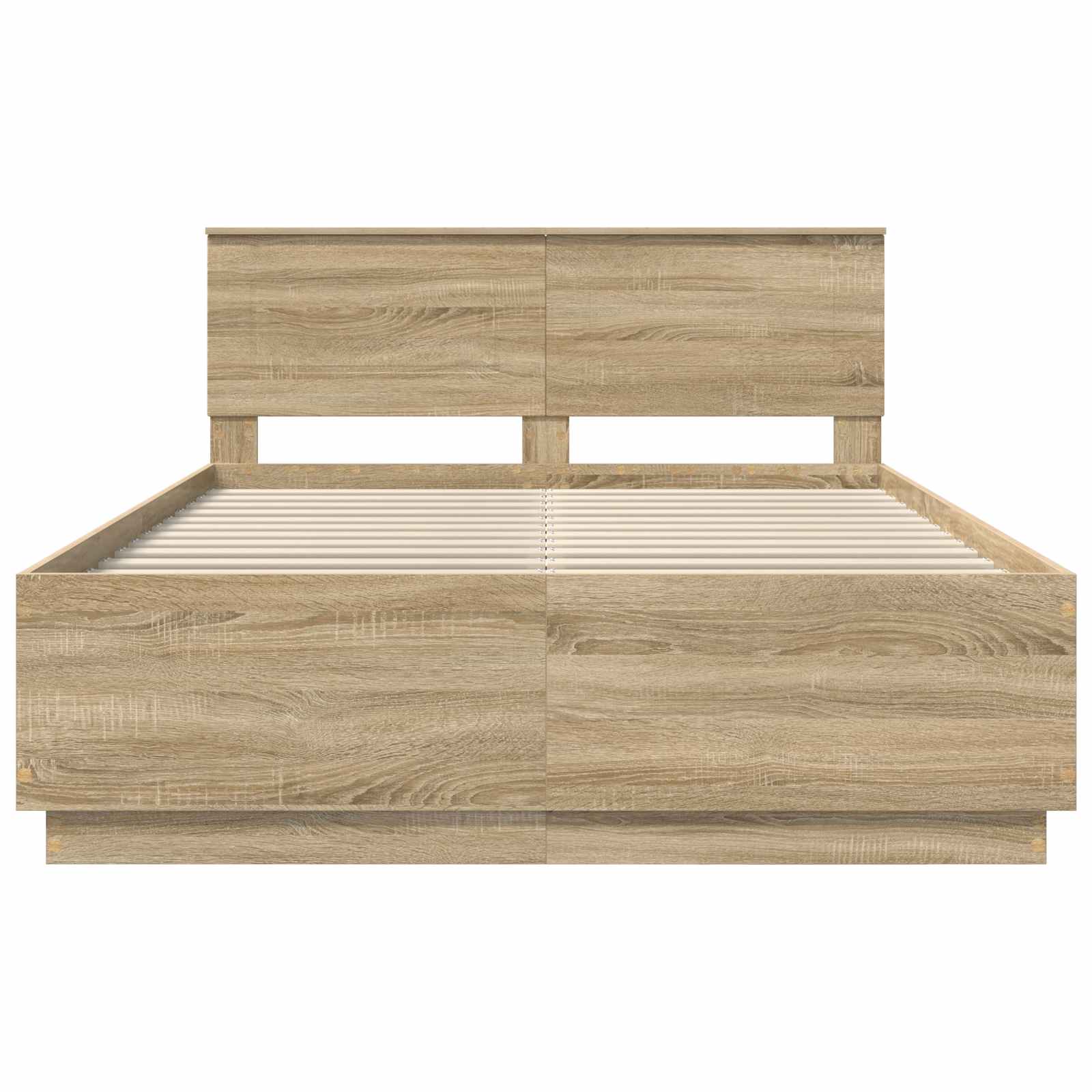 vidaXL Ramka łóżka dąb Sonoma 150 x 200 cm Drewno inżynieryjne