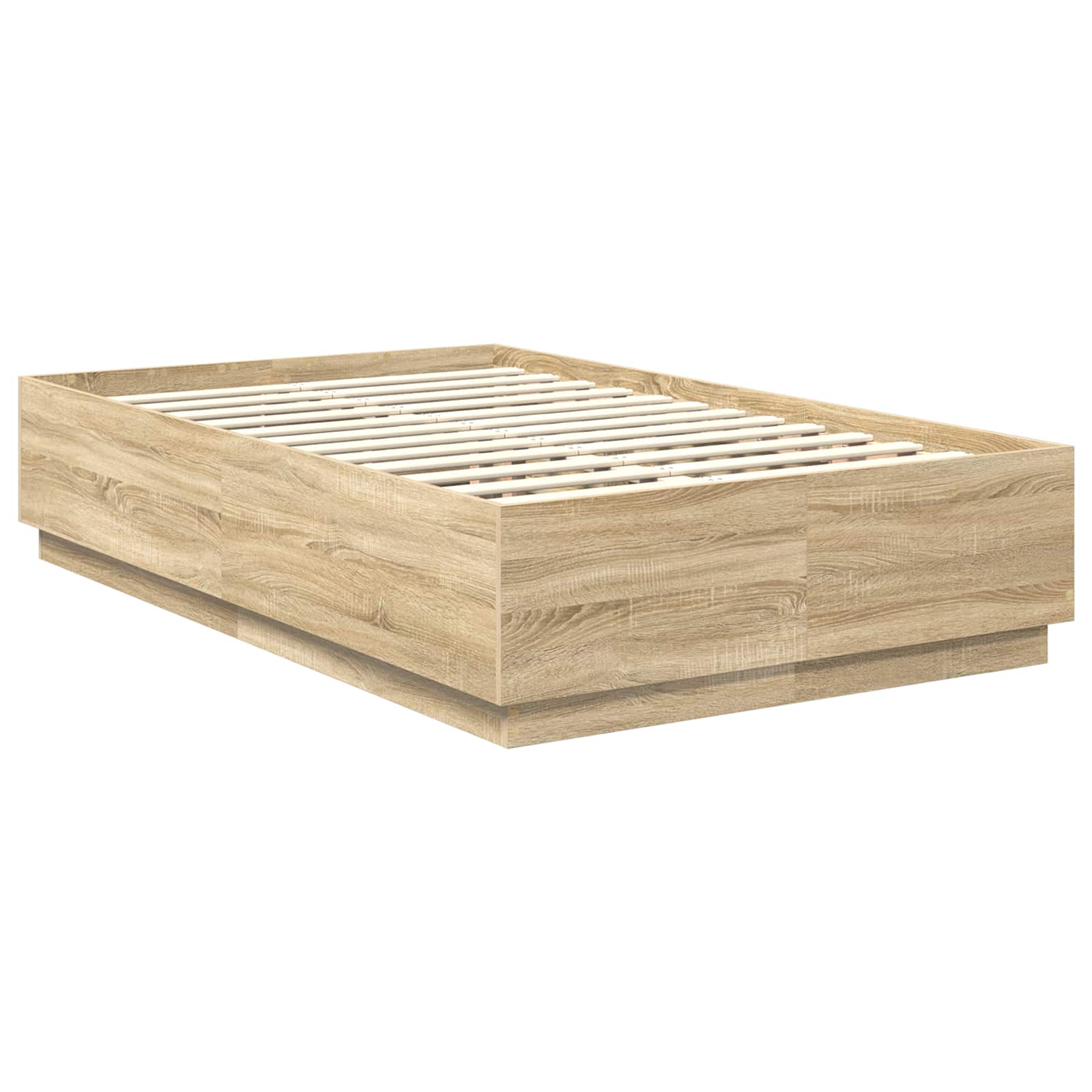 vidaXL Ramka łóżka dąb Sonoma 120 x 200 cm Drewno inżynieryjne