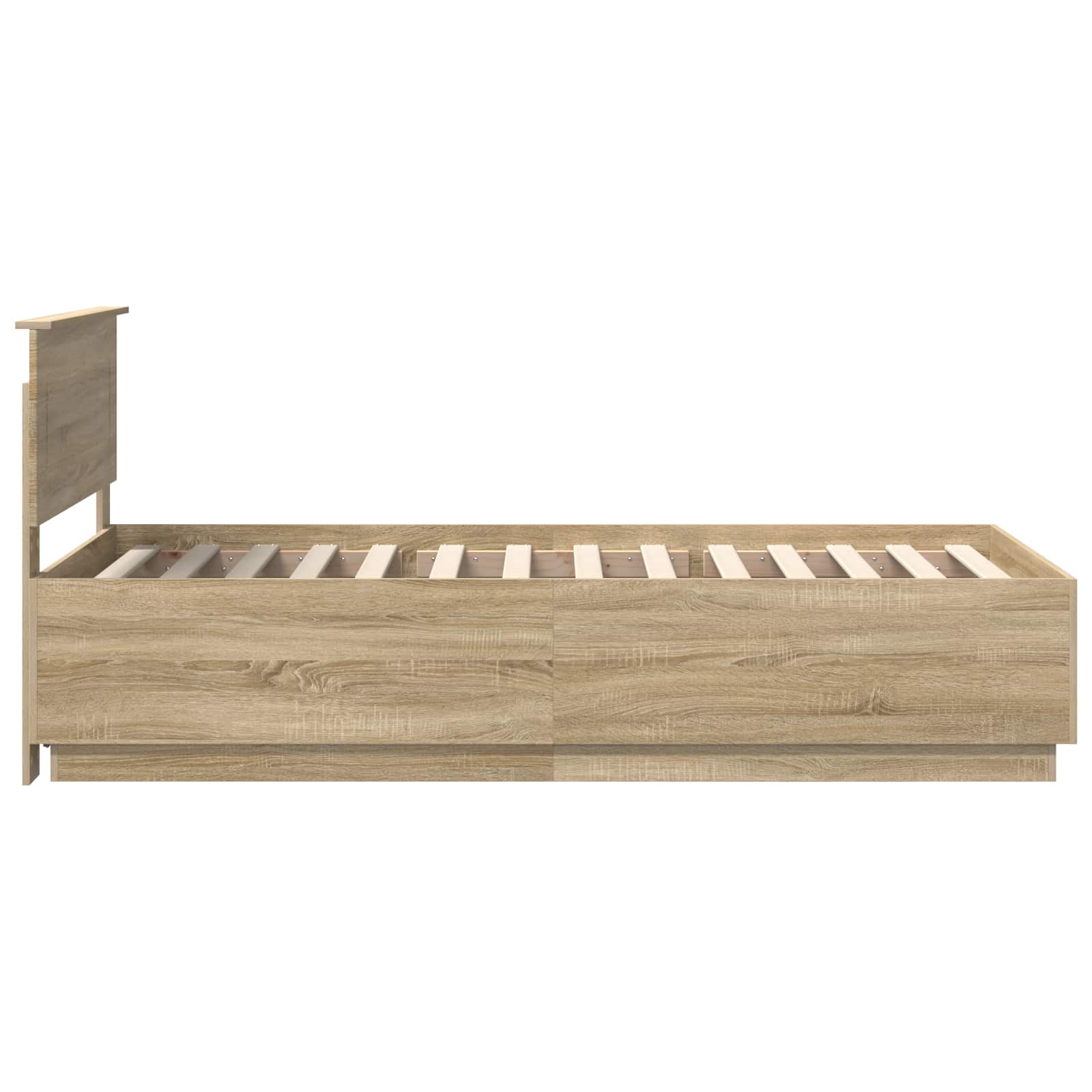 vidaXL Ramka łóżka dąb Sonoma 70 x 190 cm Drewno inżynieryjne