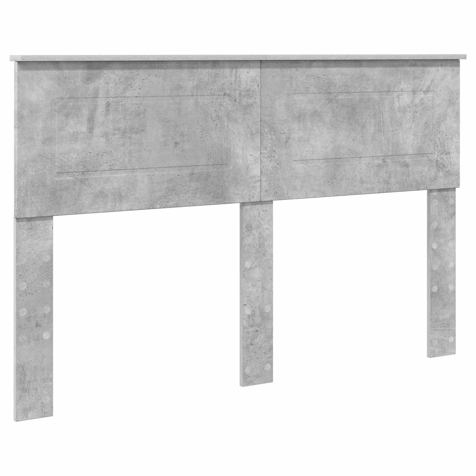 vidaXL Ramka łóżka Betonowy szary 140 x 200 cm Materiał drewnopochodny