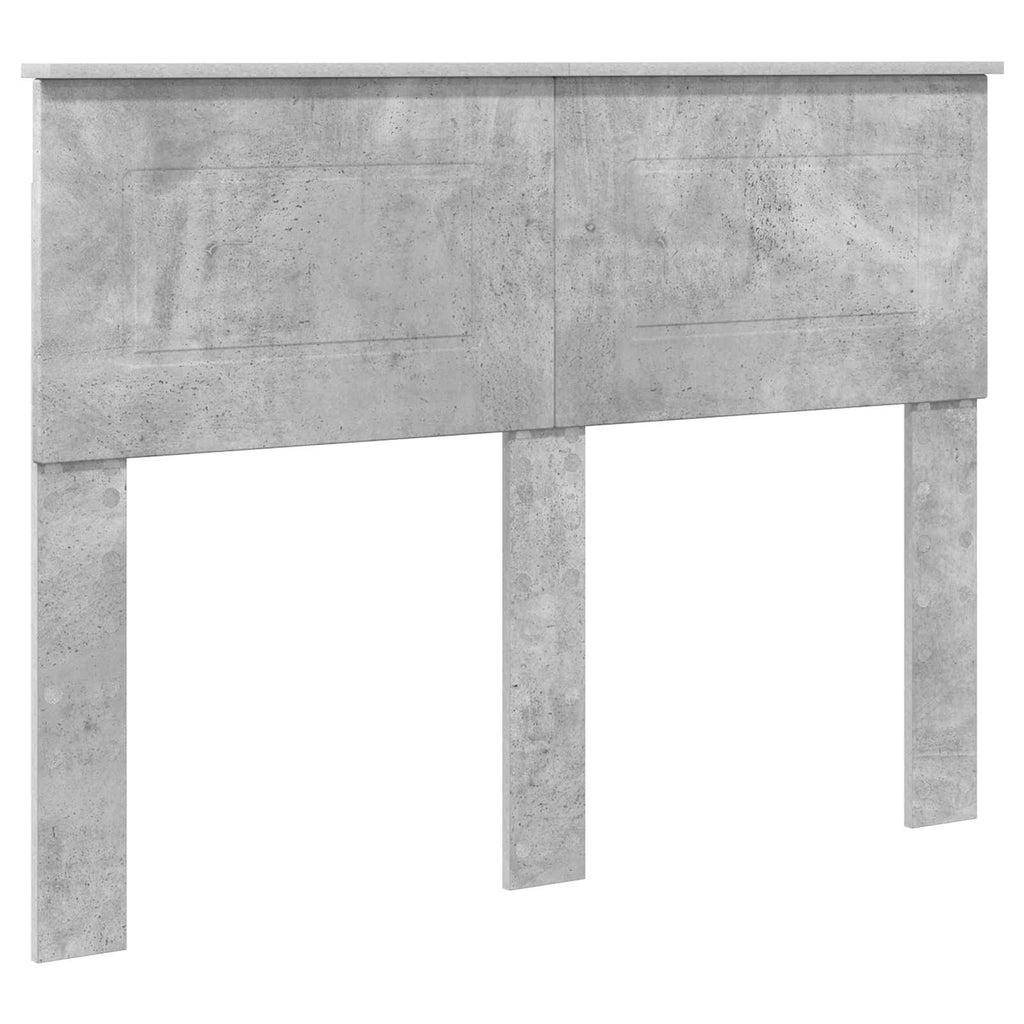 vidaXL Ramka łóżka Betonowy szary 135 x 190 cm Materiał drewnopochodny