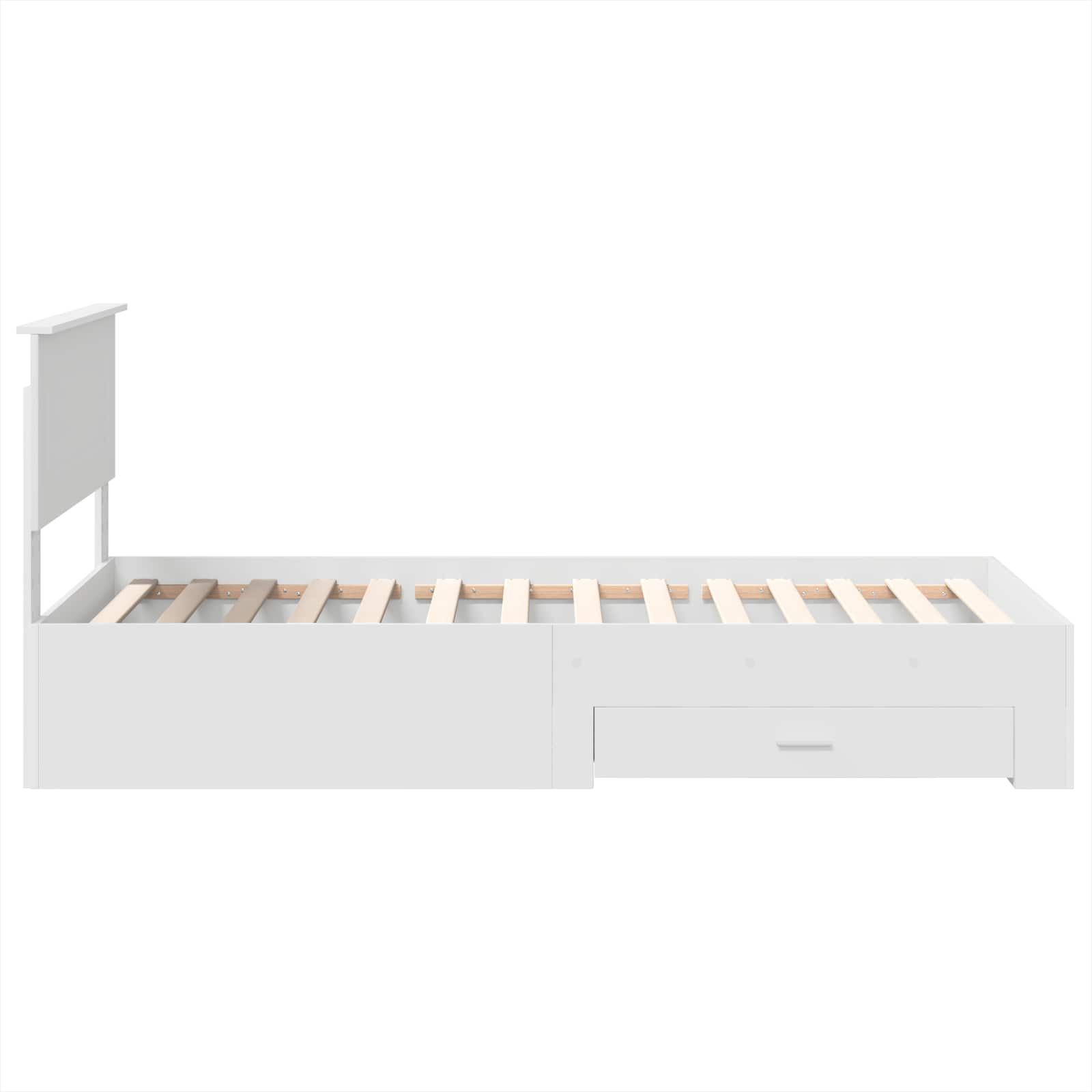 vidaXL Ramka łóżka Biały 90 x 190 cm Materiał drewnopochodny