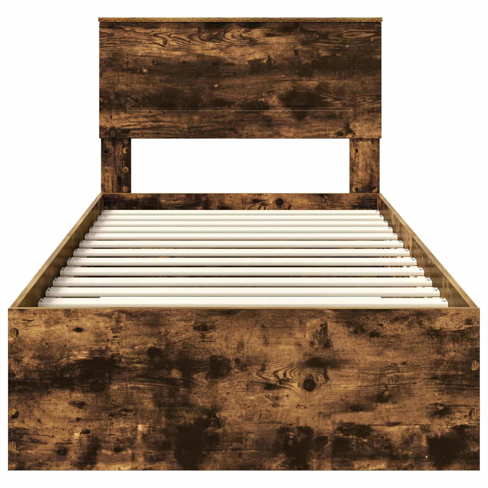 vidaXL Ramka łóżka Dąb wędzony 90 x 200 cm Materiał drewnopochodny