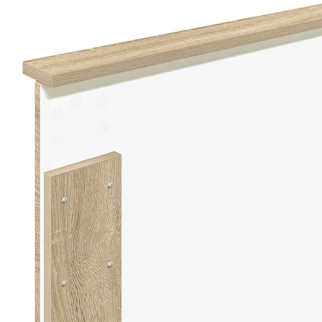 vidaXL Ramka łóżka Dąb Sonoma 75 x 190 cm Materiał drewnopochodny
