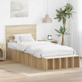 vidaXL Ramka łóżka Dąb Sonoma 75 x 190 cm Materiał drewnopochodny