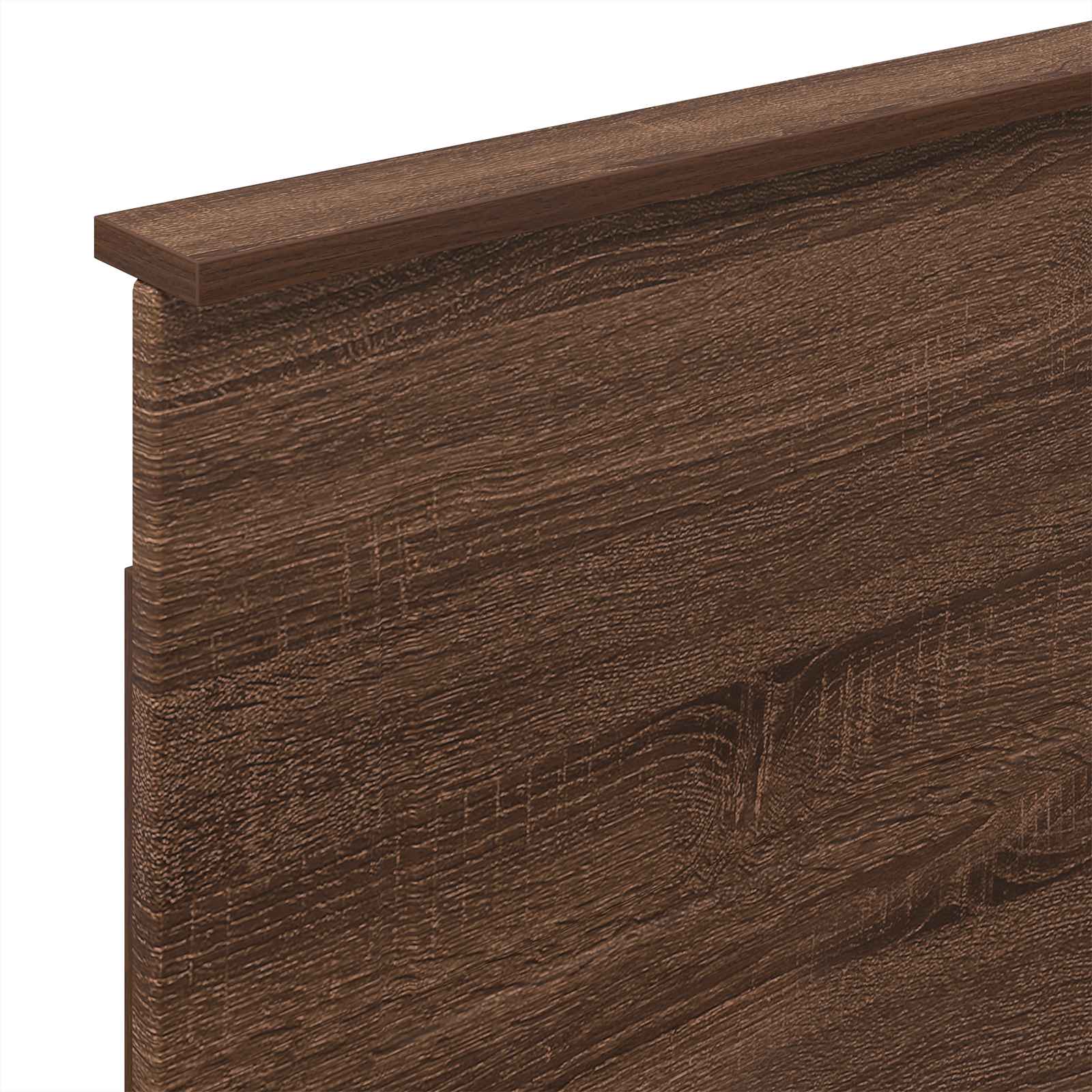 vidaXL Ramka łóżka Brązowy dąb 75 x 190 cm Materiał drewnopochodny