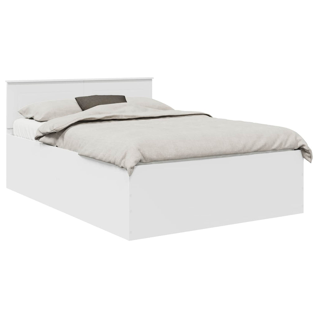 vidaXL Ramka łóżka Biały 160 x 200 cm Materiał drewnopochodny