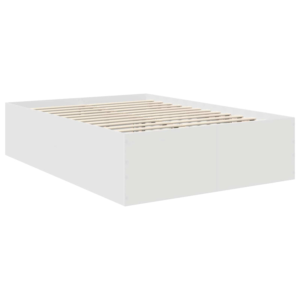 vidaXL Ramka łóżka Biały 160 x 200 cm Materiał drewnopochodny