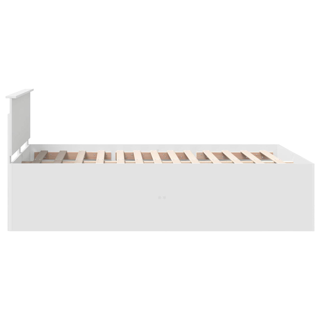 vidaXL Ramka łóżka Biały 160 x 200 cm Materiał drewnopochodny