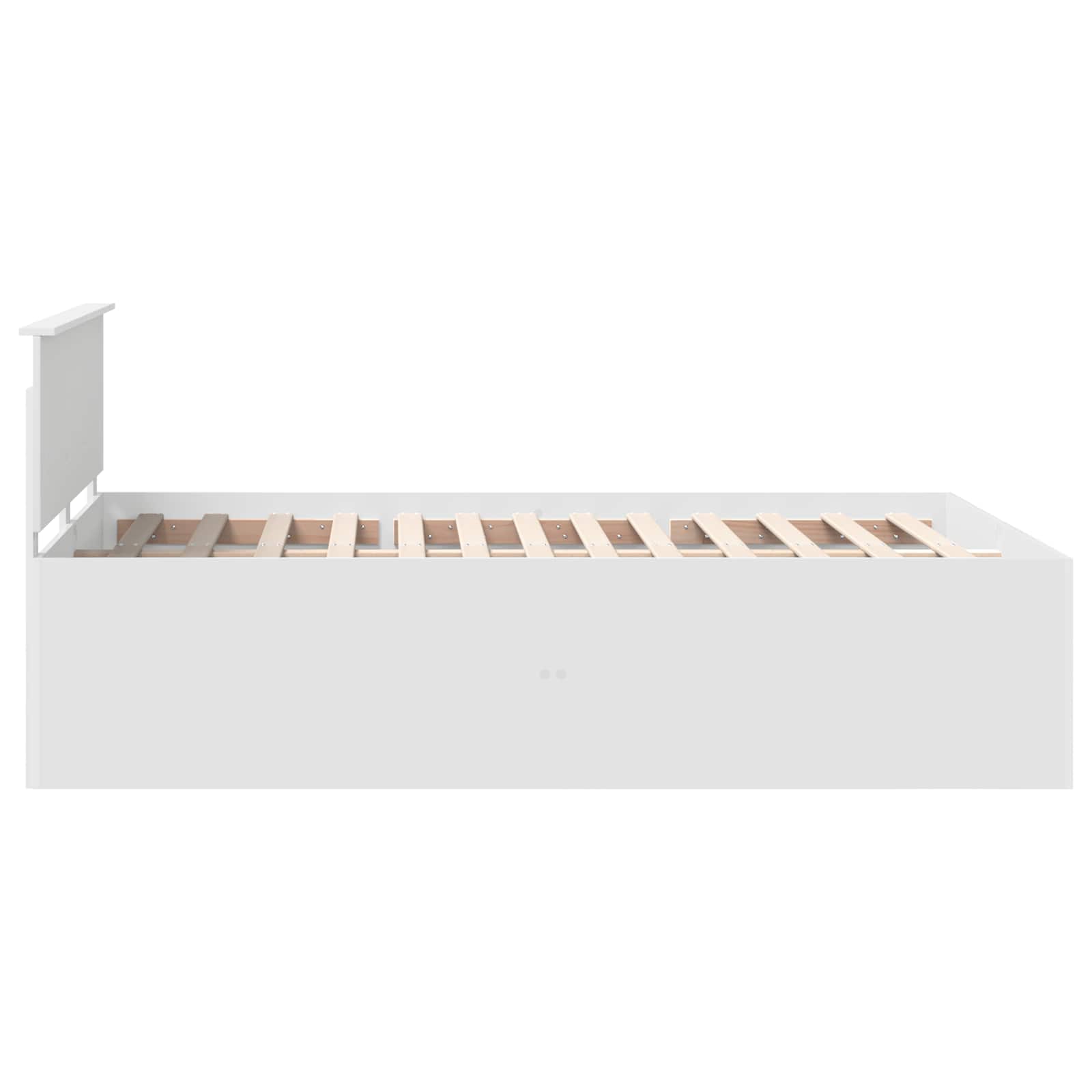 vidaXL Ramka łóżka Biały 160 x 200 cm Materiał drewnopochodny