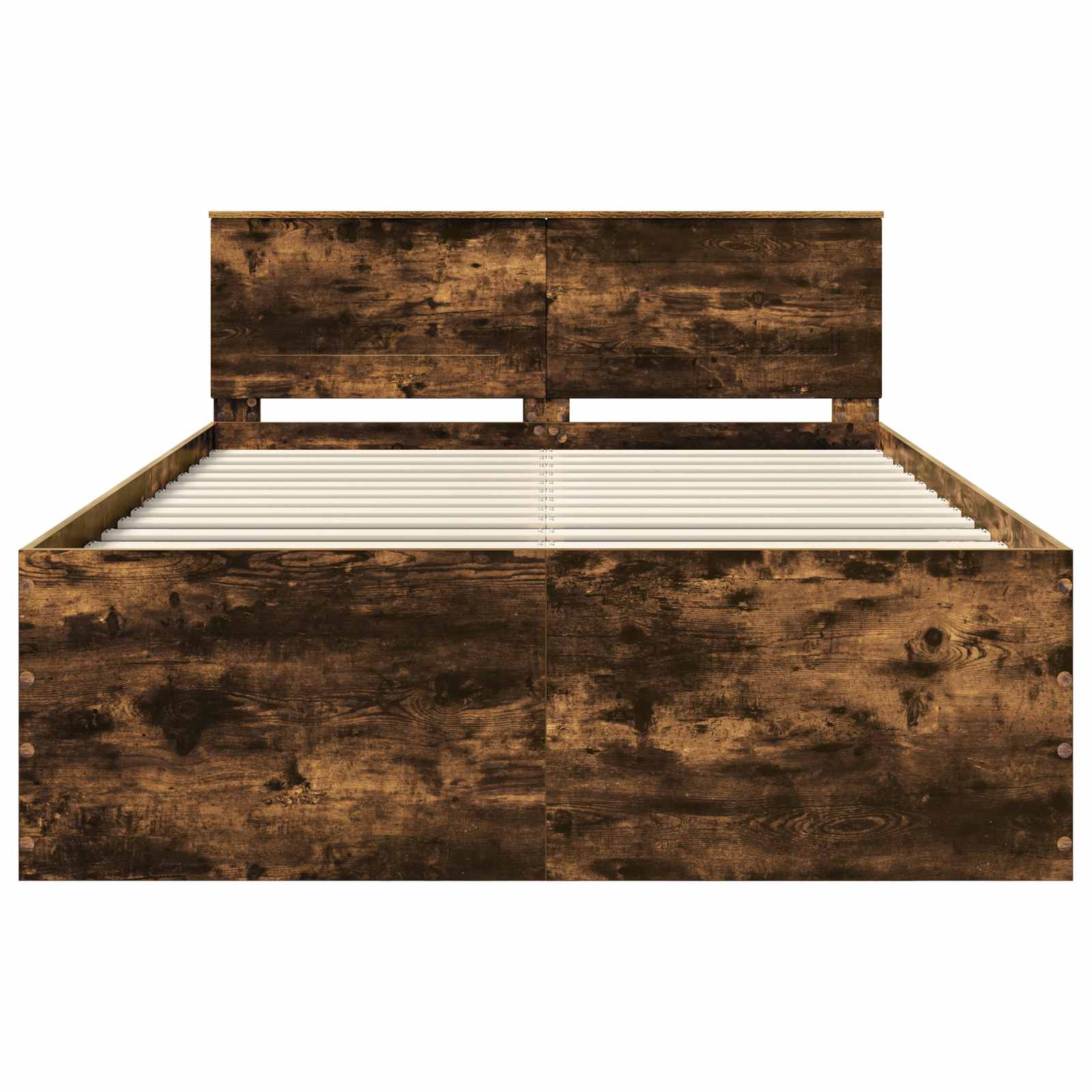 vidaXL Ramka łóżka Dąb wędzony 150 x 200 cm Materiał drewnopochodny