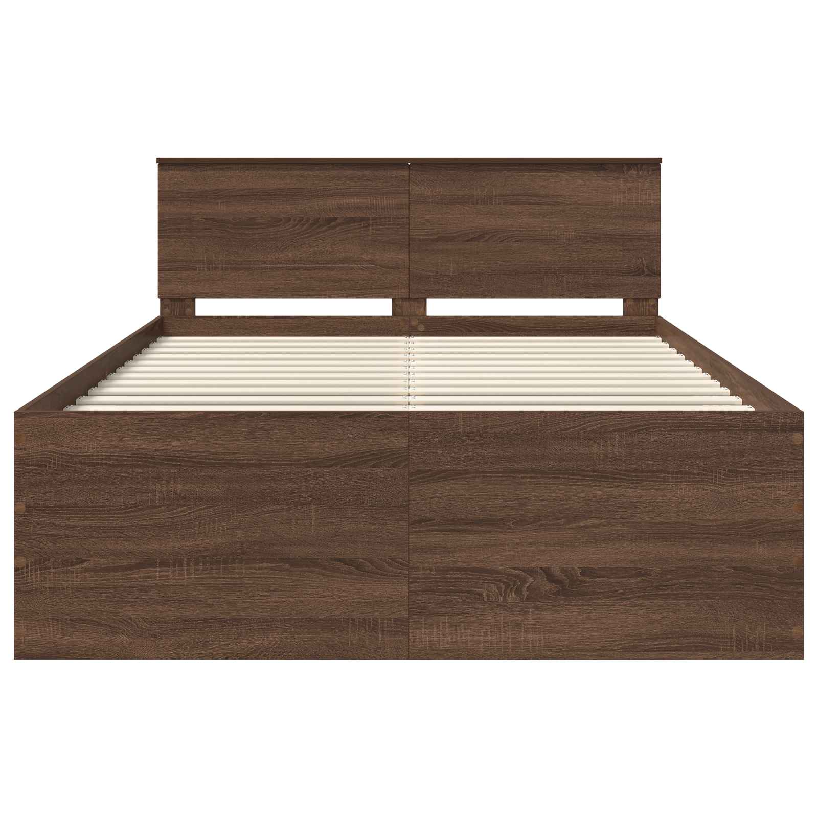 vidaXL Ramka łóżka Brązowy dąb 150 x 200 cm Materiał drewnopochodny