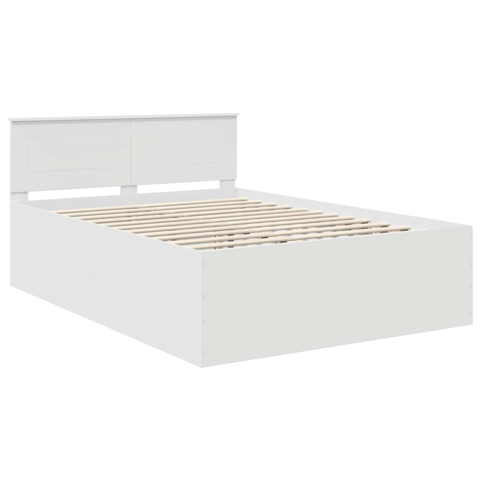 vidaXL Ramka łóżka Biały 140 x 200 cm Materiał drewnopochodny