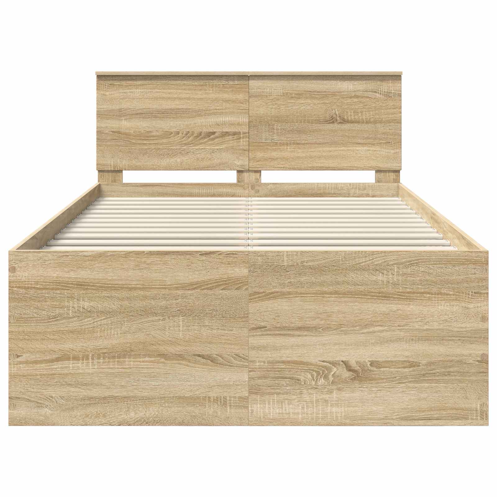 vidaXL Ramka łóżka Dąb Sonoma 120 x 190 cm Materiał drewnopochodny