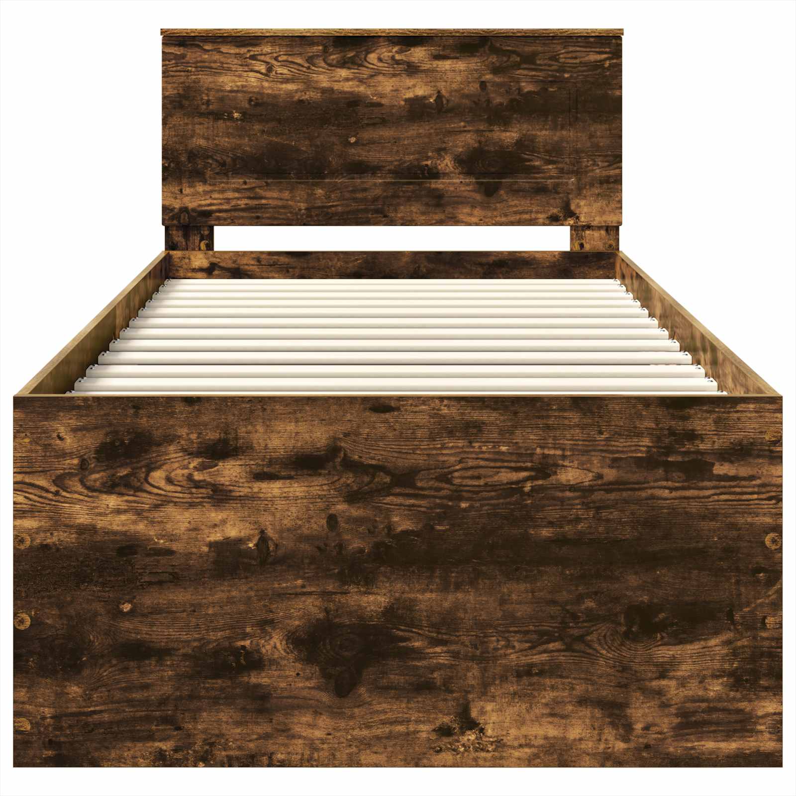vidaXL Ramka łóżka Dąb wędzony 90 x 190 cm Materiał drewnopochodny