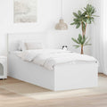 vidaXL Ramka łóżka Biały 75 x 190 cm Materiał drewnopochodny