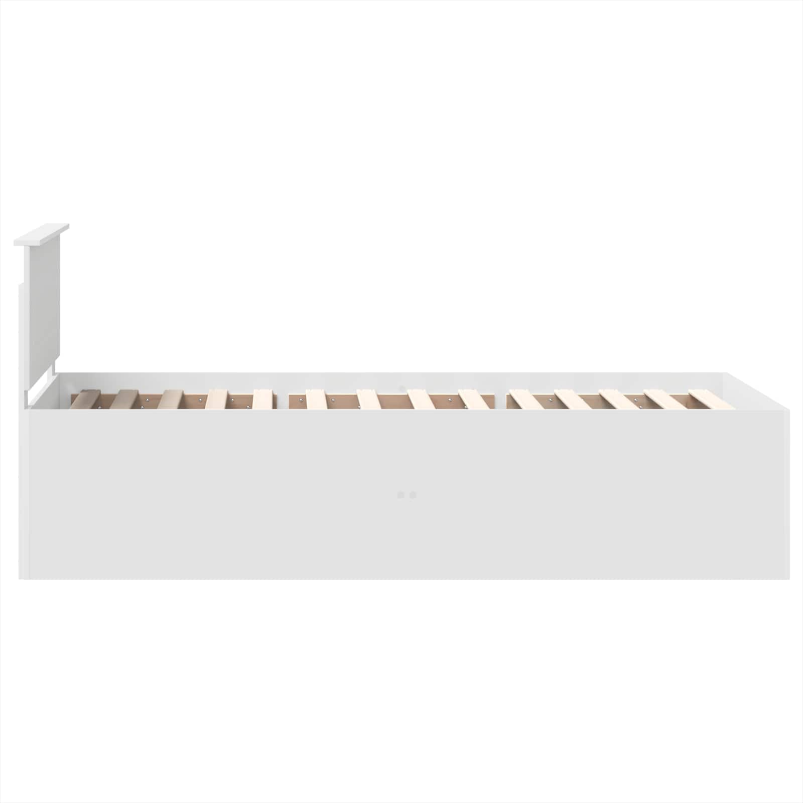 vidaXL Ramka łóżka Biały 75 x 190 cm Materiał drewnopochodny