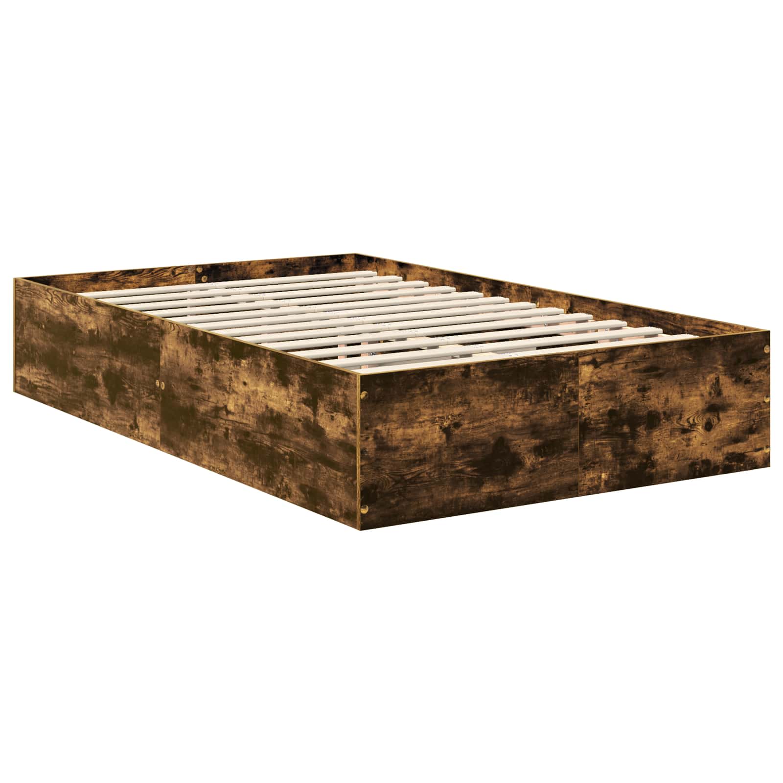 vidaXL Ramka łóżka Dąb wędzony 120 x 200 cm Materiał drewnopochodny