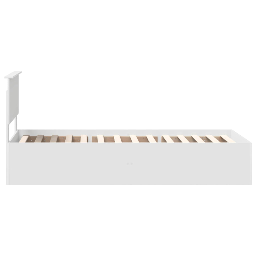 vidaXL Ramka łóżka Biały 100 x 200 cm Materiał drewnopochodny