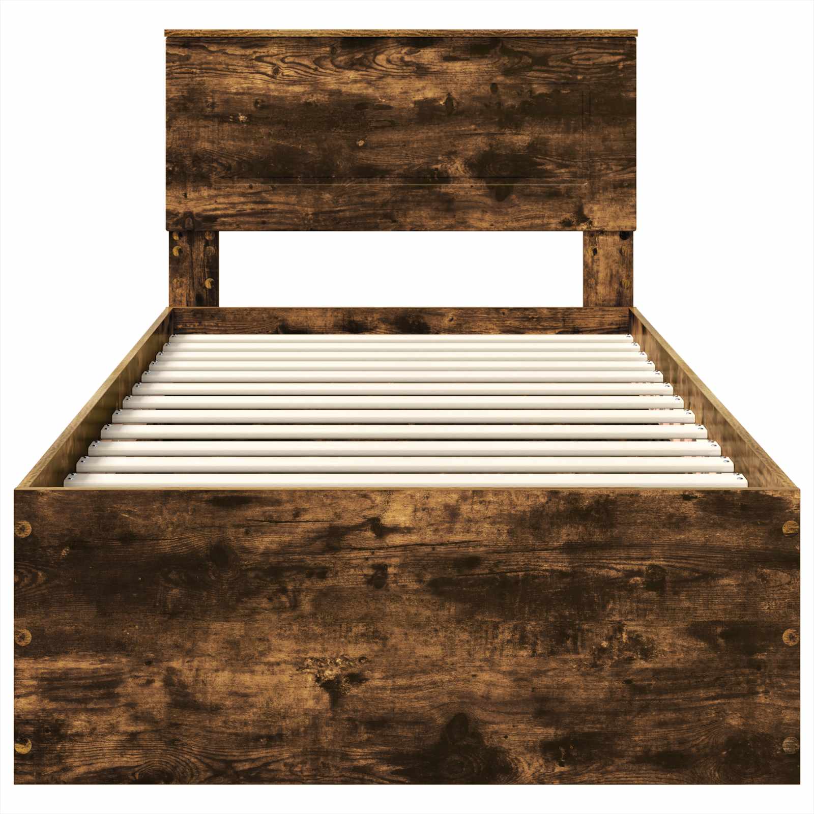 vidaXL Ramka łóżka Dąb wędzony 100 x 200 cm Materiał drewnopochodny