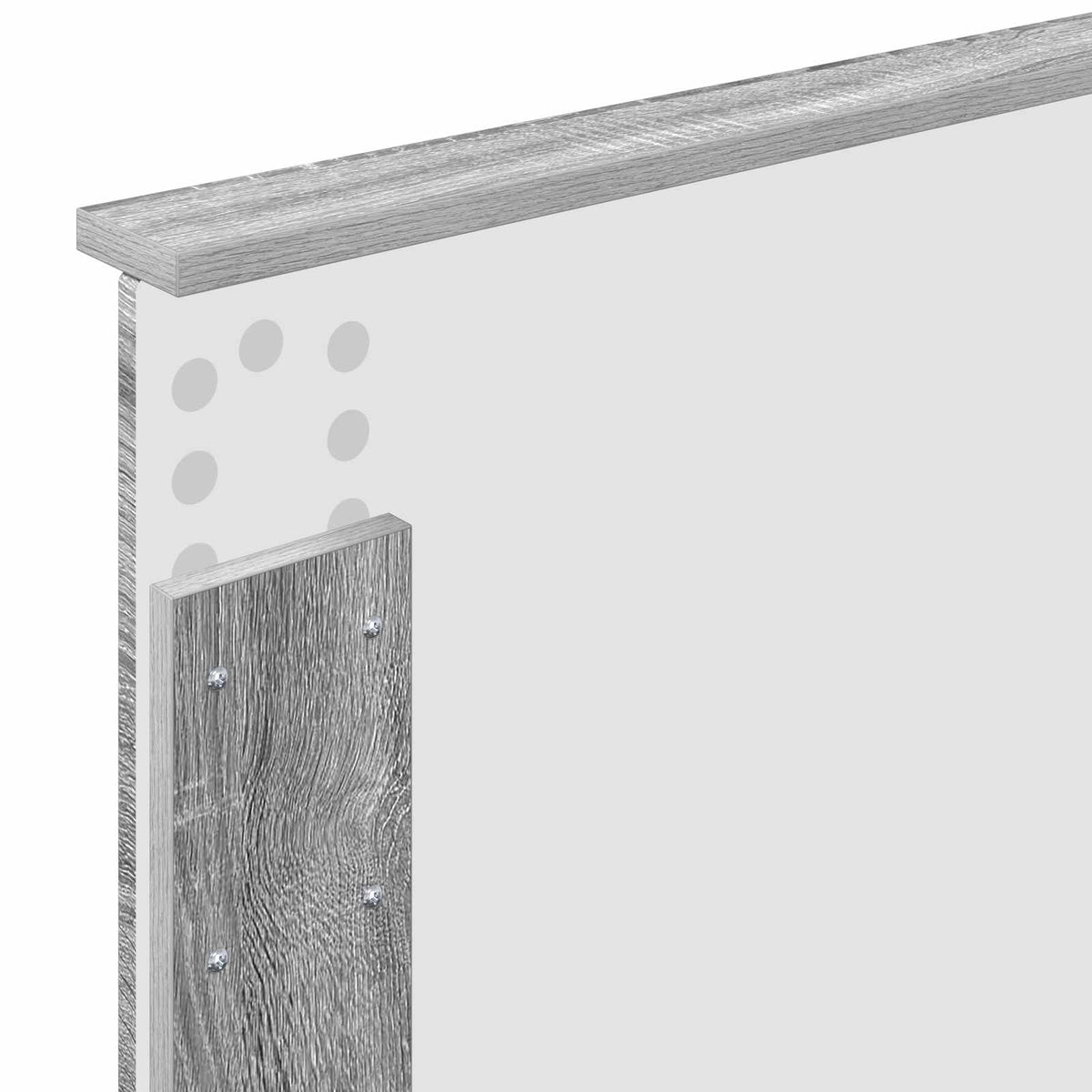 vidaXL Ramka łóżka Szary Sonoma 90 x 190 cm Drewno inżynieryjne