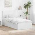 vidaXL Ramka łóżka Biały 75 x 190 cm Materiał drewnopochodny