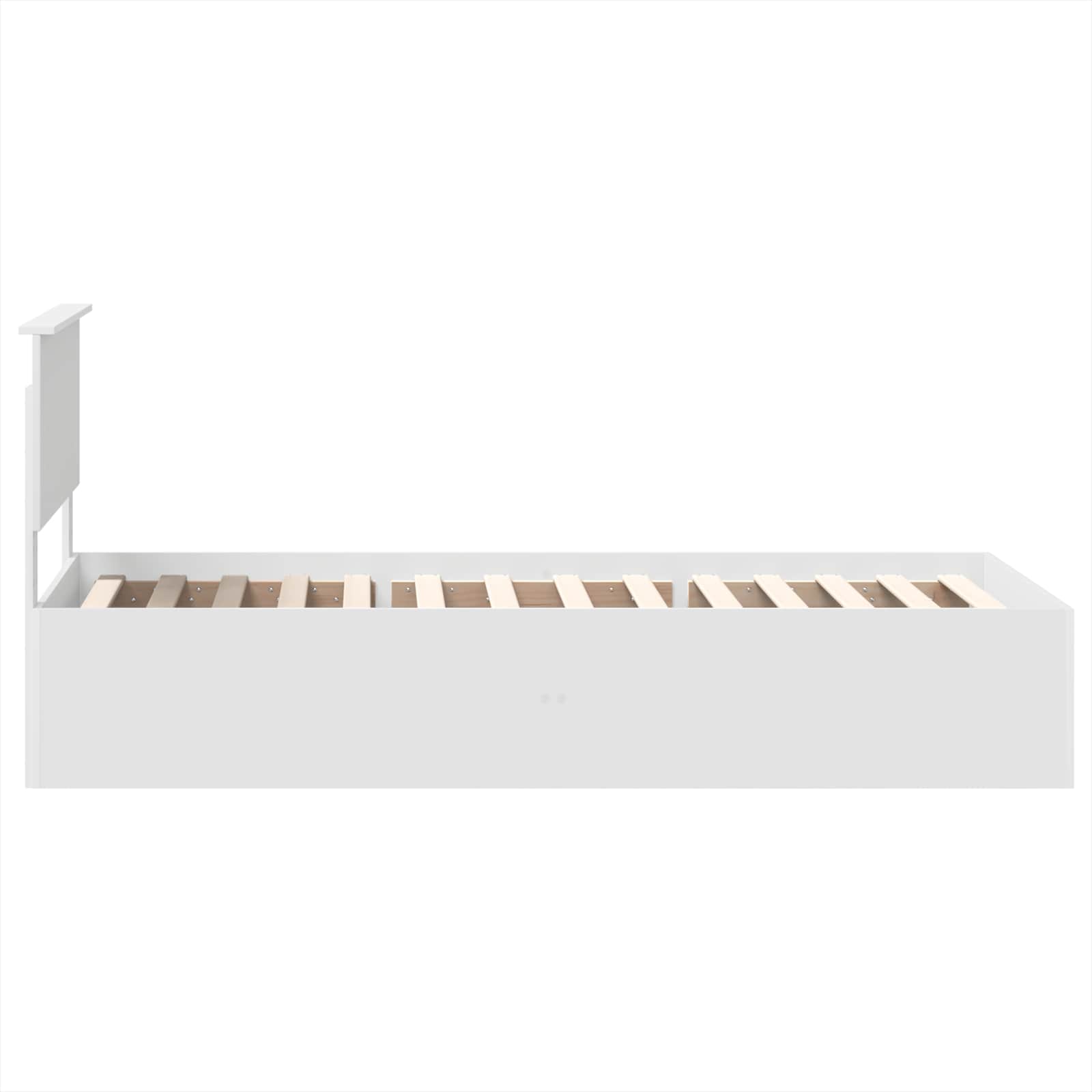 vidaXL Ramka łóżka Biały 75 x 190 cm Materiał drewnopochodny